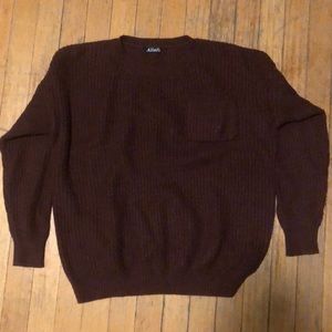 Maroon knit sweater